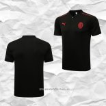 Camiseta Polo del AC Milan 2021 2022 Negro