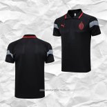 Camiseta Polo del AC Milan 2023 2024 Negro