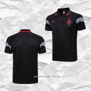 Camiseta Polo del AC Milan 2023 2024 Negro