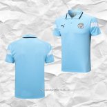 Camiseta Polo del Manchester City 2022 2023 Azul