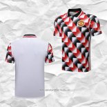 Camiseta Polo del Manchester United 2022 2023 Negro y Rojo