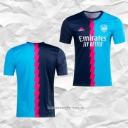 Camiseta Pre Partido del Arsenal 2023 Azul