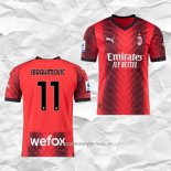 Camiseta Primera AC Milan Jugador Ibrahimovic 2023 2024