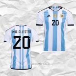 Camiseta Primera Argentina Jugador Mac Allister 2022