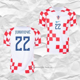 Camiseta Primera Croacia Jugador Juranovic 2022