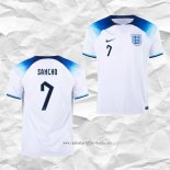 Camiseta Primera Inglaterra Jugador Sancho 2022