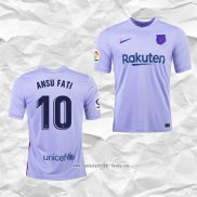 Camiseta Segunda Barcelona Jugador Ansu Fati 2021 2022