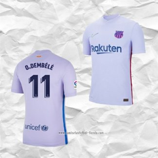 Camiseta Segunda Barcelona Jugador O.Dembele 2021 2022