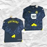 Camiseta Segunda Borussia Dortmund 2023 2024 Manga Larga