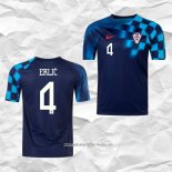 Camiseta Segunda Croacia Jugador Erlic 2022