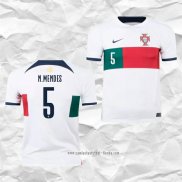 Camiseta Segunda Portugal Jugador N.Mendes 2022