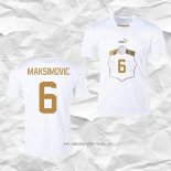 Camiseta Segunda Serbia Jugador Maksimovic 2022
