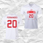 Camiseta Segunda Suiza Jugador Fernandes 2022