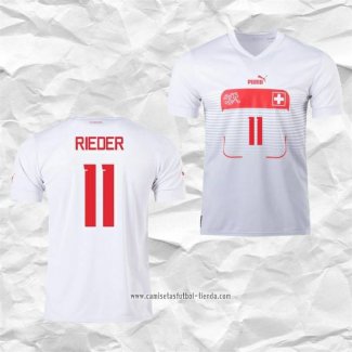 Camiseta Segunda Suiza Jugador Rieder 2022
