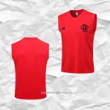 Camiseta de Entrenamiento Flamengo 2023 2024 Sin Mangas Rojo