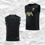 Camiseta de Entrenamiento Liverpool 2022 2023 Sin Mangas Negro