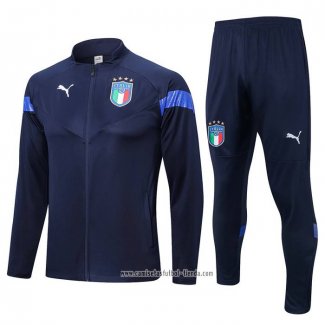 Chandal de Chaqueta del Italia 2022 2023 Azul Oscuro