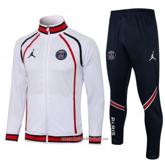 Chandal de Chaqueta del Paris Saint-Germain Jordan 2021 2022 Blanco