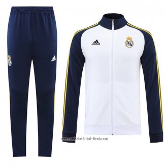 Chandal de Chaqueta del Real Madrid 2022 2023 Blanco y Azul