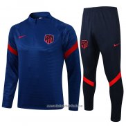 Chandal de Sudadera del Atletico Madrid 2021 2022 Azul