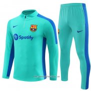 Chandal de Sudadera del Barcelona 2023 2024 Nino Verde