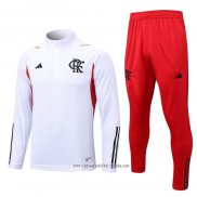 Chandal de Sudadera del Flamengo 2023 2024 Nino Blanco