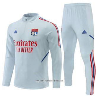 Chandal de Sudadera del Lyon 2022 2023 Gris