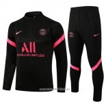 Chandal de Sudadera del Paris Saint-Germain 2021 2022 Nino Negro