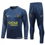 Chandal de Sudadera del Paris Saint-Germain 2023 2024 Azul