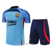 Chandal del Barcelona 2022 2023 Manga Corta Azul - Pantalon Corto