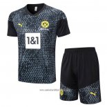 Chandal del Borussia Dortmund 2023 2024 Manga Corta Negro - Pantalon Corto