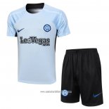 Chandal del Inter Milan 2023 2024 Manga Corta Azul - Pantalon Corto