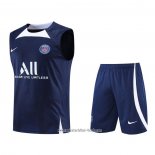 Chandal del Paris Saint-Germain 2022 2023 Sin Mangas Azul