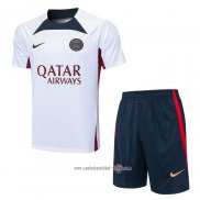 Chandal del Paris Saint-Germain 2023 2024 Manga Corta Blanco - Pantalon Corto