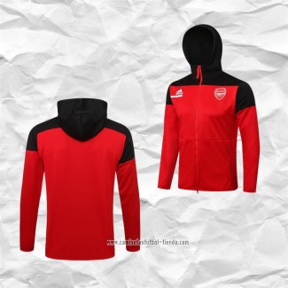 Chaqueta con Capucha del Arsenal 2021 2022 Rojo