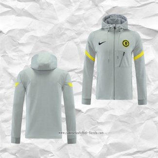 Chaqueta con Capucha del Chelsea 2021 2022 Gris