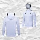 Chaqueta con Capucha del Real Madrid 2022 2023 Blanco