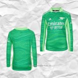 Camiseta Arsenal Portero 2021 2022 Manga Larga Verde