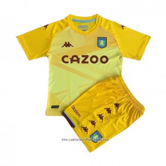 Camiseta Aston Villa Portero 2021 2022 Nino Amarillo