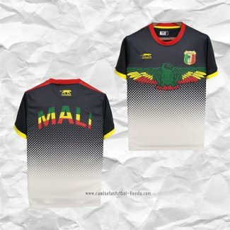 Camiseta Mali 2022 Negro y Blanco Tailandia