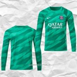 Camiseta Paris Saint-Germain Portero 2023 2024 Manga Larga Verde