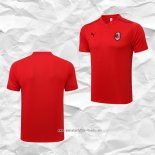 Camiseta Polo del AC Milan 2021 2022 Rojo