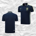 Camiseta Polo del Brasil 2022 2023 Azul Oscuro