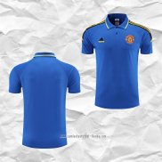 Camiseta Polo del Manchester United 2022 2023 Azul