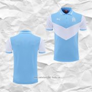 Camiseta Polo del Olympique Marsella 2022 2023 Azul y Blanco