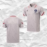 Camiseta Polo del Paris Saint-Germain Jordan 2021 2022 Gris