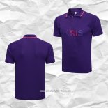 Camiseta Polo del Paris Saint-Germain Jordan 2021 2022 Purpura
