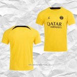 Camiseta Pre Partido del Paris Saint-Germain 2023 Amarillo