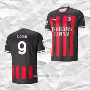 Camiseta Primera AC Milan Jugador Giroud 2022 2023
