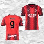 Camiseta Primera AC Milan Jugador Giroud 2023 2024